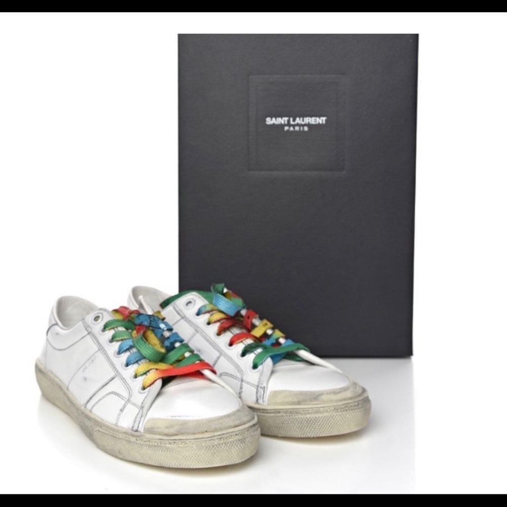 SAINT LAURENT SL/37 LOW TOP SNEAKER - Picture 1 of 3